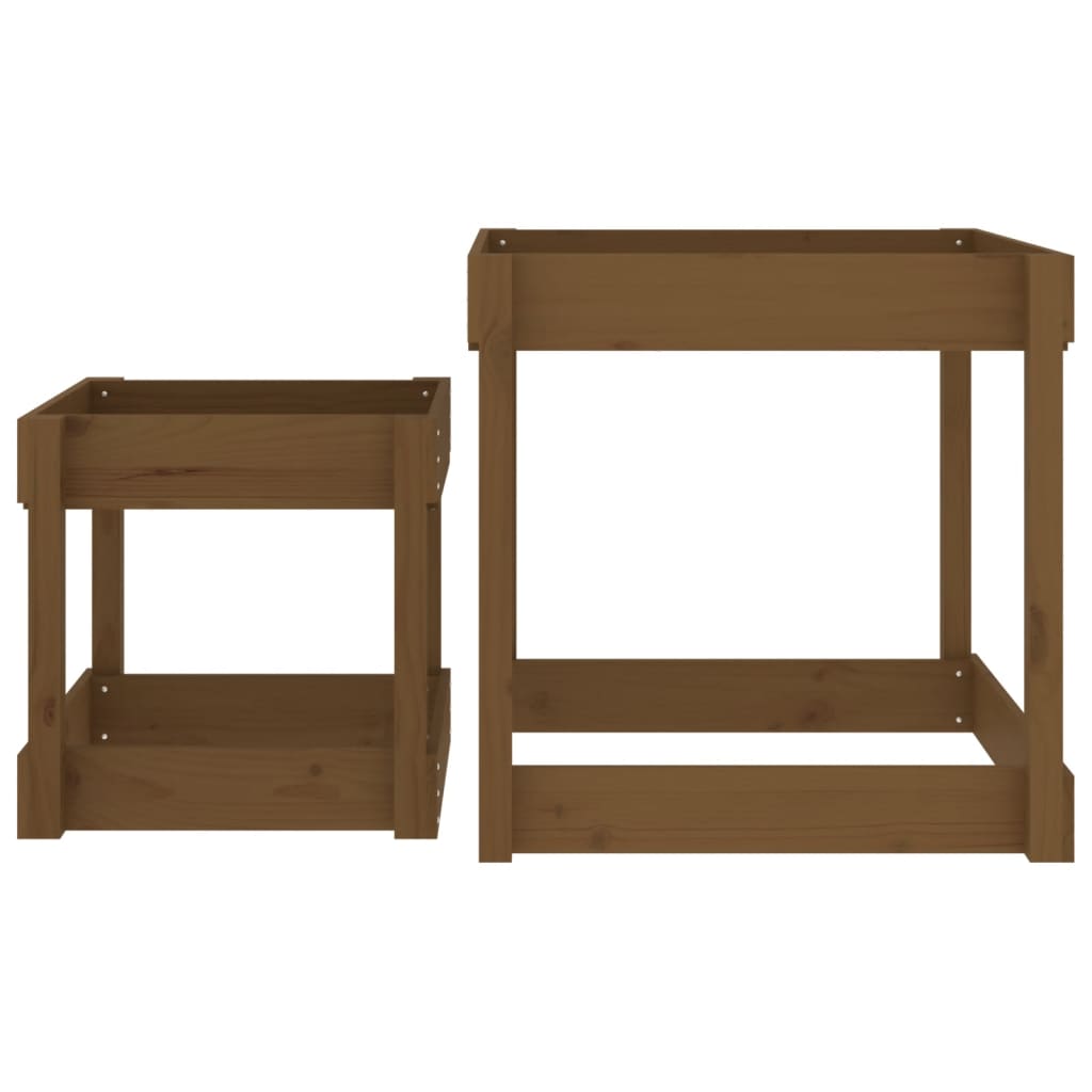Sand-Spieltische 2 Stk. Massivholz Kiefer