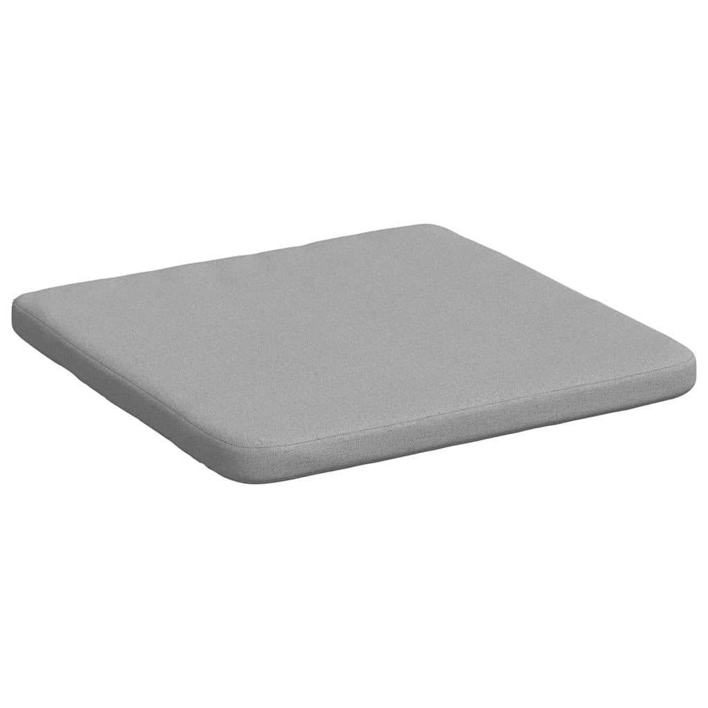 Sitzkissen 4 pcs Hellgrau 40 x 40 x 3 cm Stoff