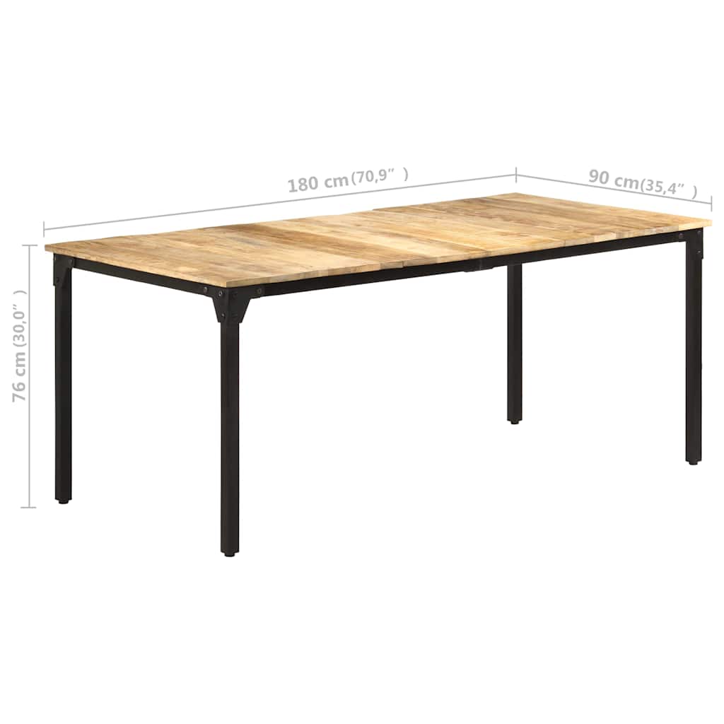 Esstisch 140x70x76 cm Raues Mangoholz