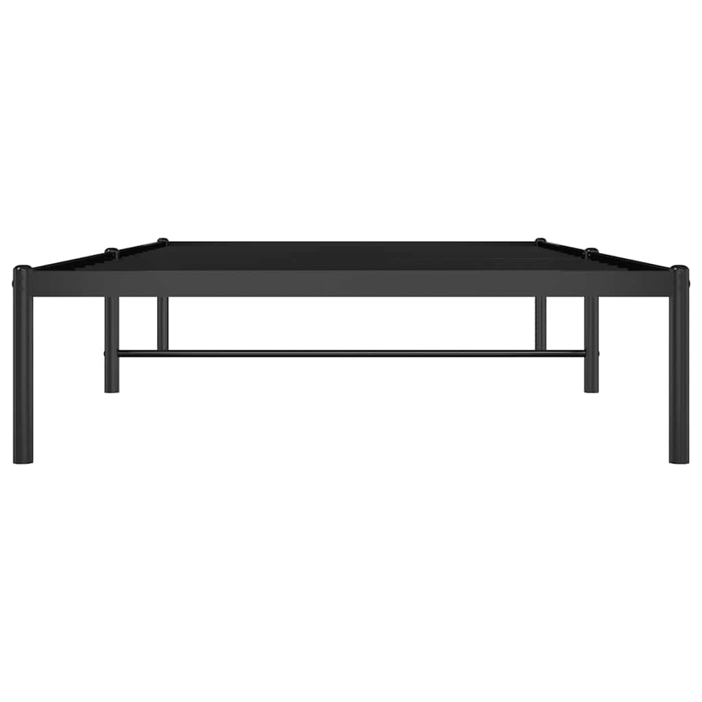 Bettgestell Metall Schwarz 75x190 cm