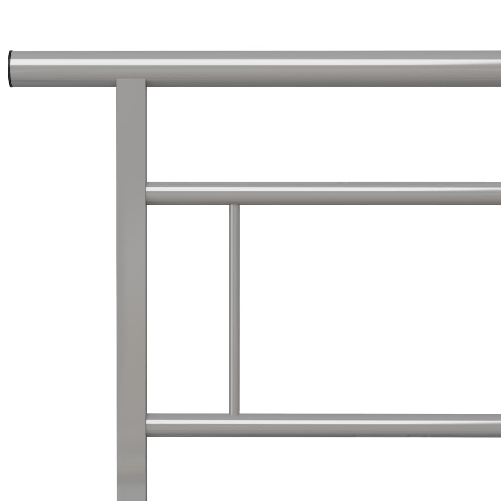 Bettgestell Grau Metall 90x200 cm