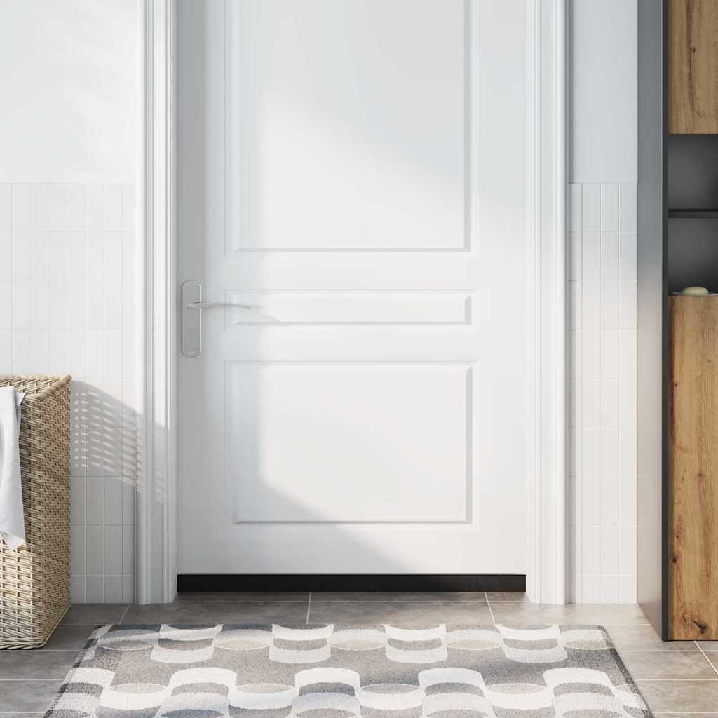 Selbstklebende Türbürstendichtungen 2 pcs Braun 100 cm