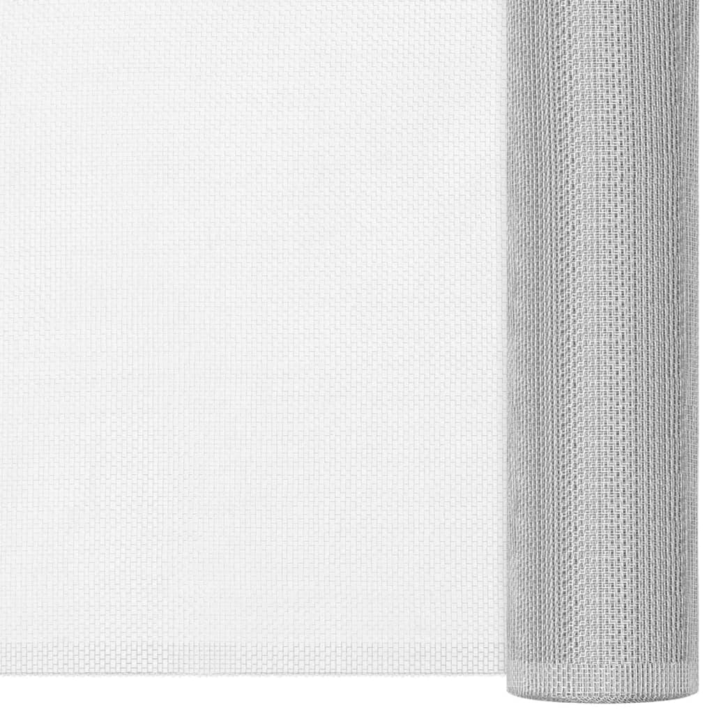 Fliegengitter Aluminium 100x500 cm Silbern