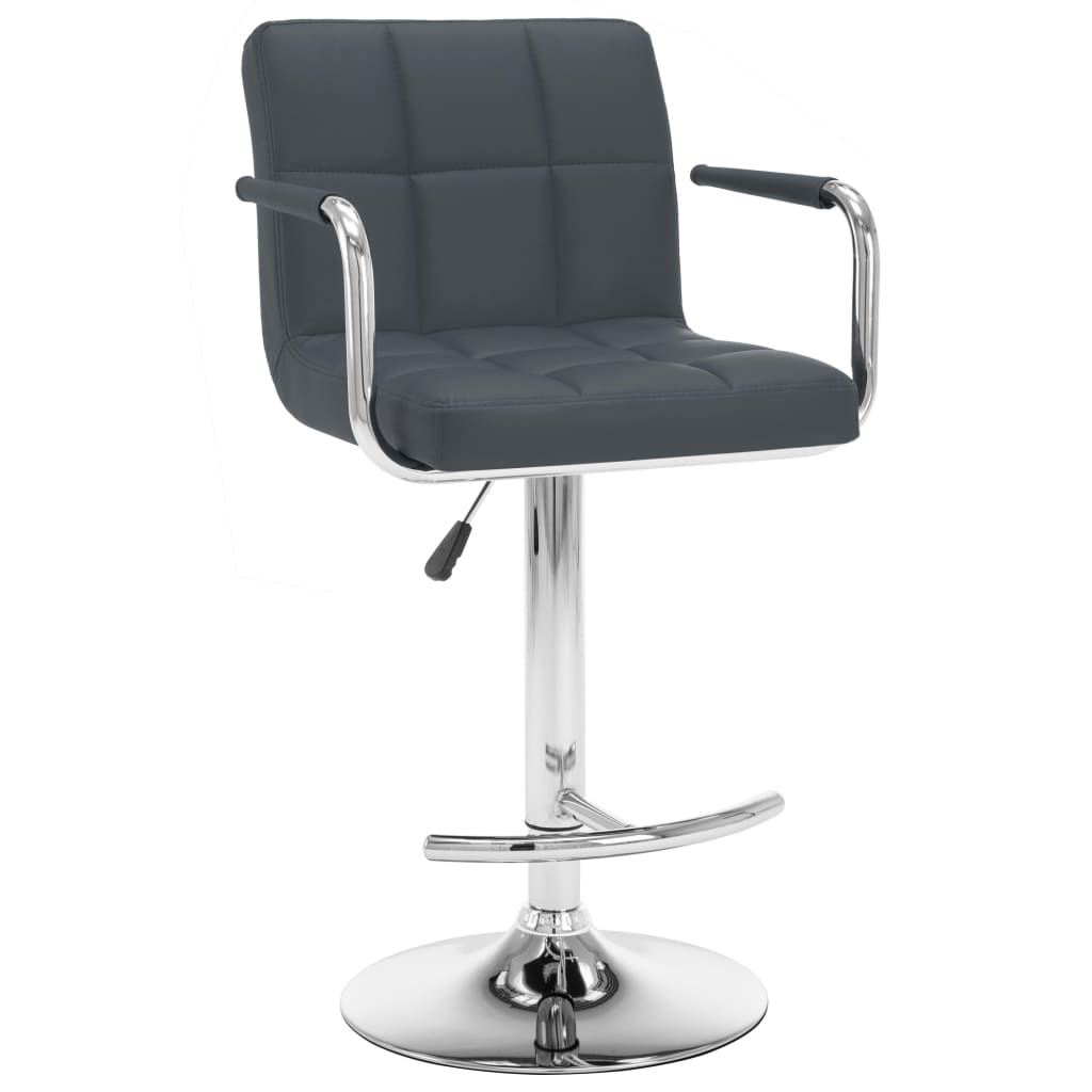 Barhocker 2 Stk. Rot Kunstleder