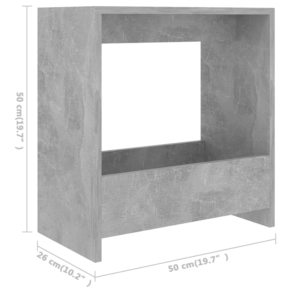 Beistelltisch Weiß 50x26x50 cm Holzwerkstoff