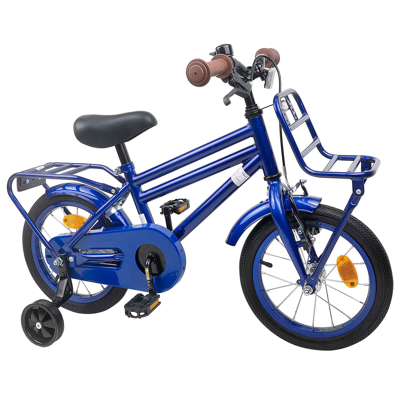 Kinderfahrrad 12 Zoll für 2-4 Jahre alt Schwarz