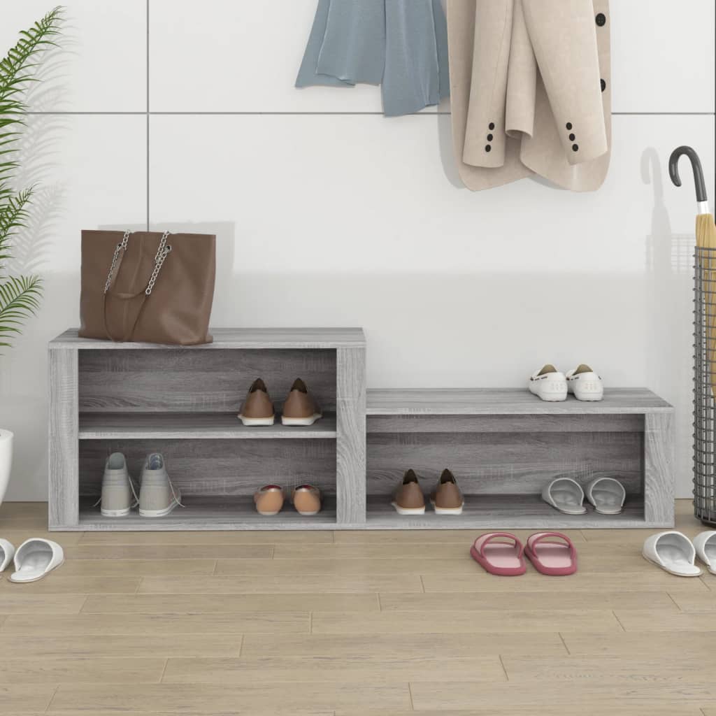 Schuhschrank Weiß 150x35x45 cm Holzwerkstoff
