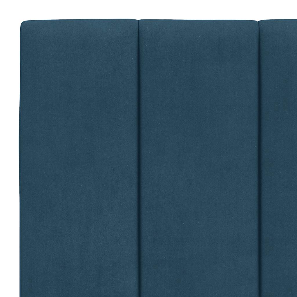 Bett mit Matratze "Hanko" Hellgrau 80x200 cm Samt