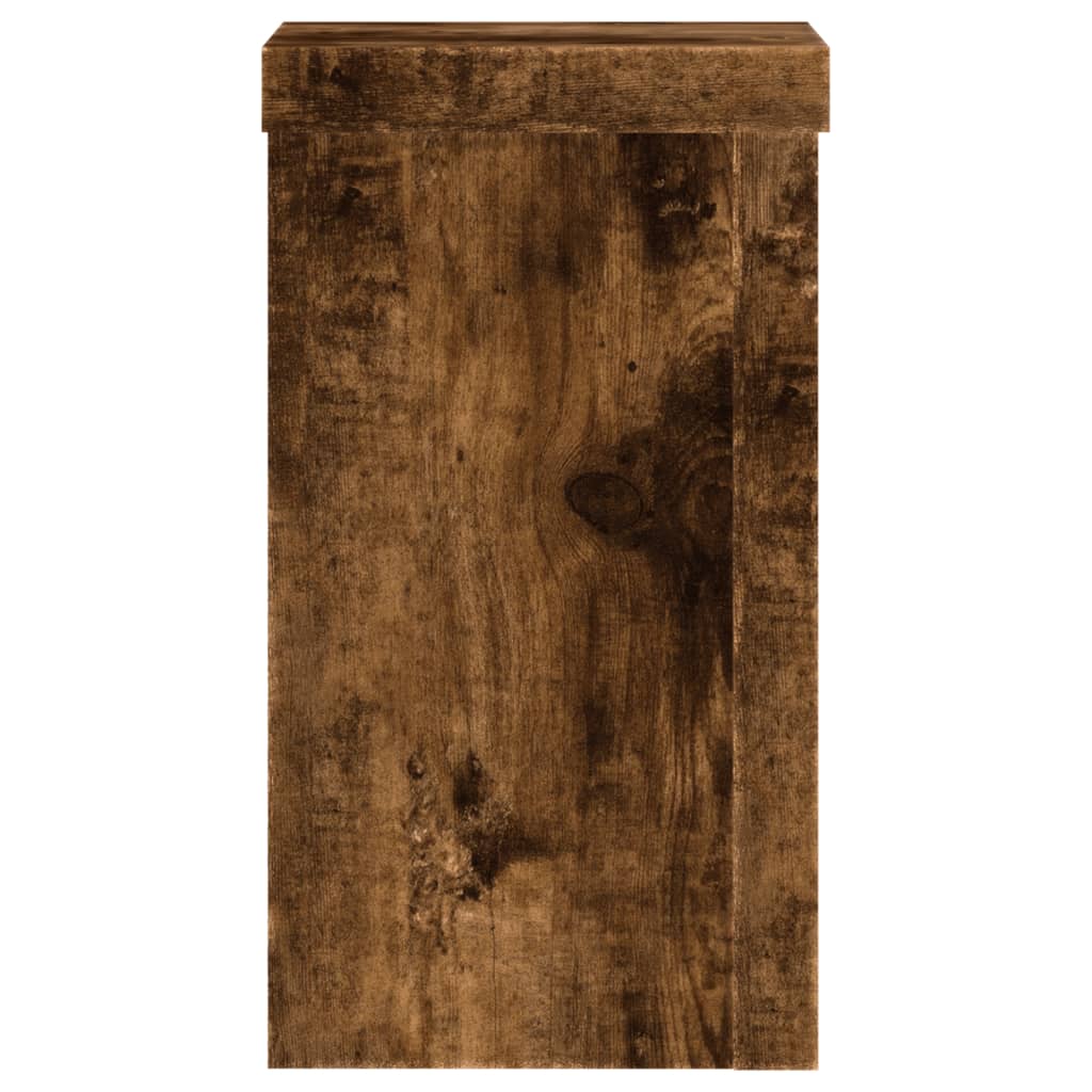 Pflanzenständer 2 Stk. Weiß 33x33x100 cm Holzwerkstoff