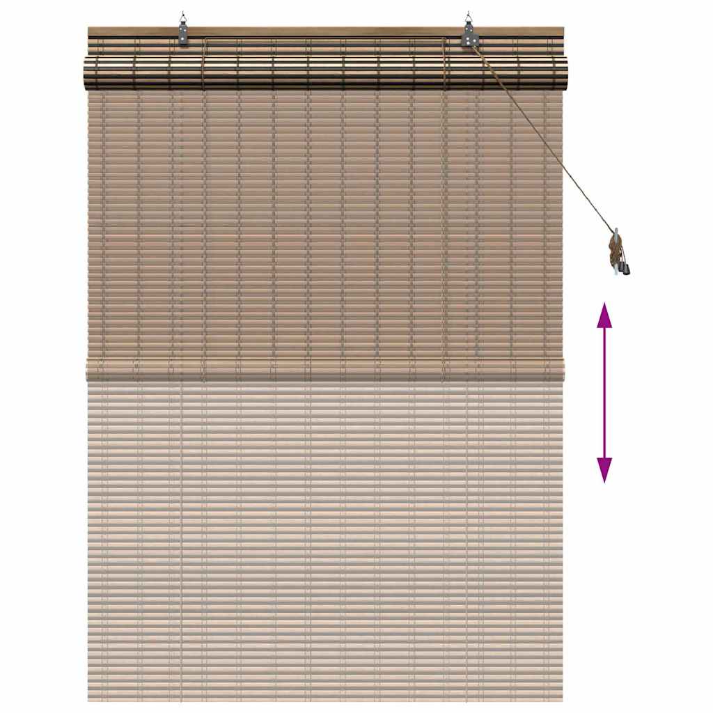 Rollo Braun 60 x 160 cm Bambus