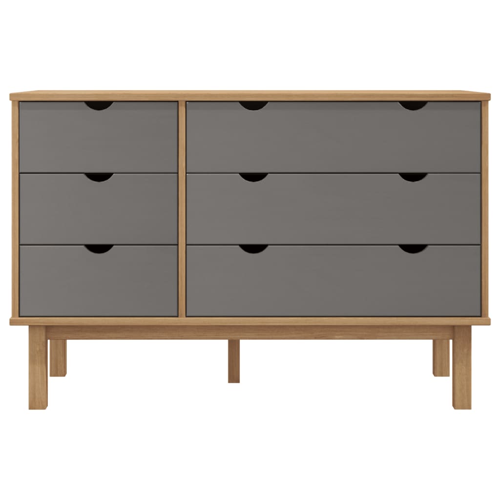 Schubladenschrank OTTA 111x43x73,5 cm Massivholz Kiefer