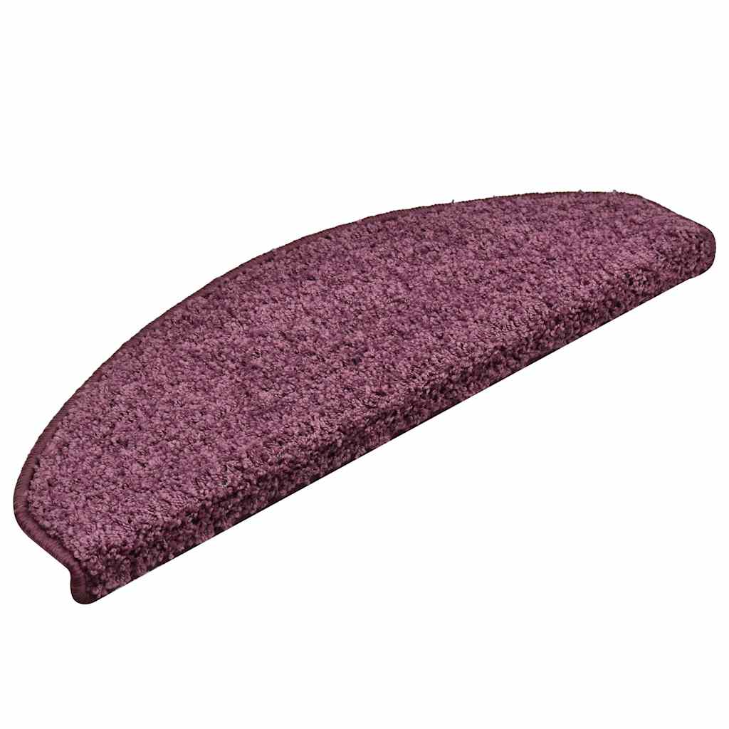 Stufenmatten 15 Stk. 56x17x3 cm Grau Halbrund