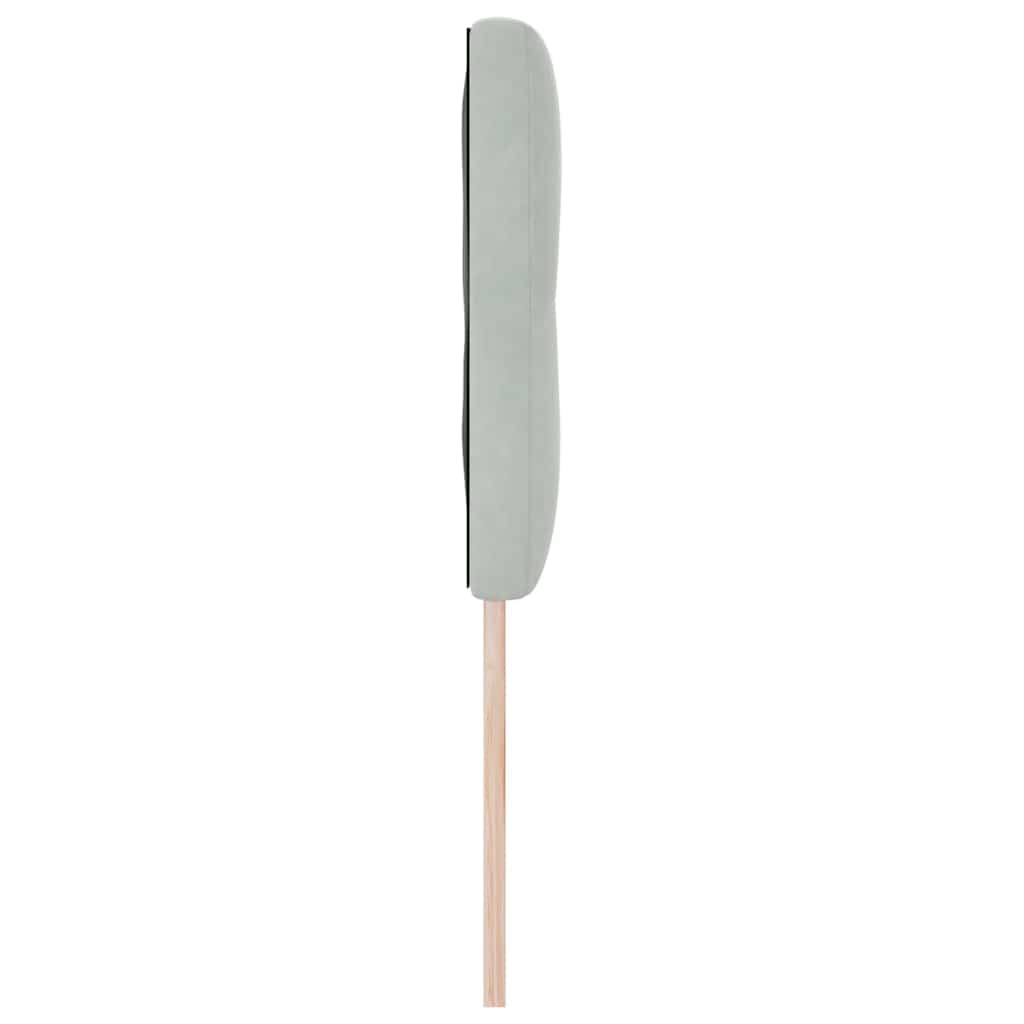 Kopfteil Hellgrau 80 cm Samt
