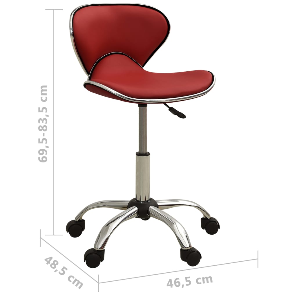 Friseur Rollhocker Rot