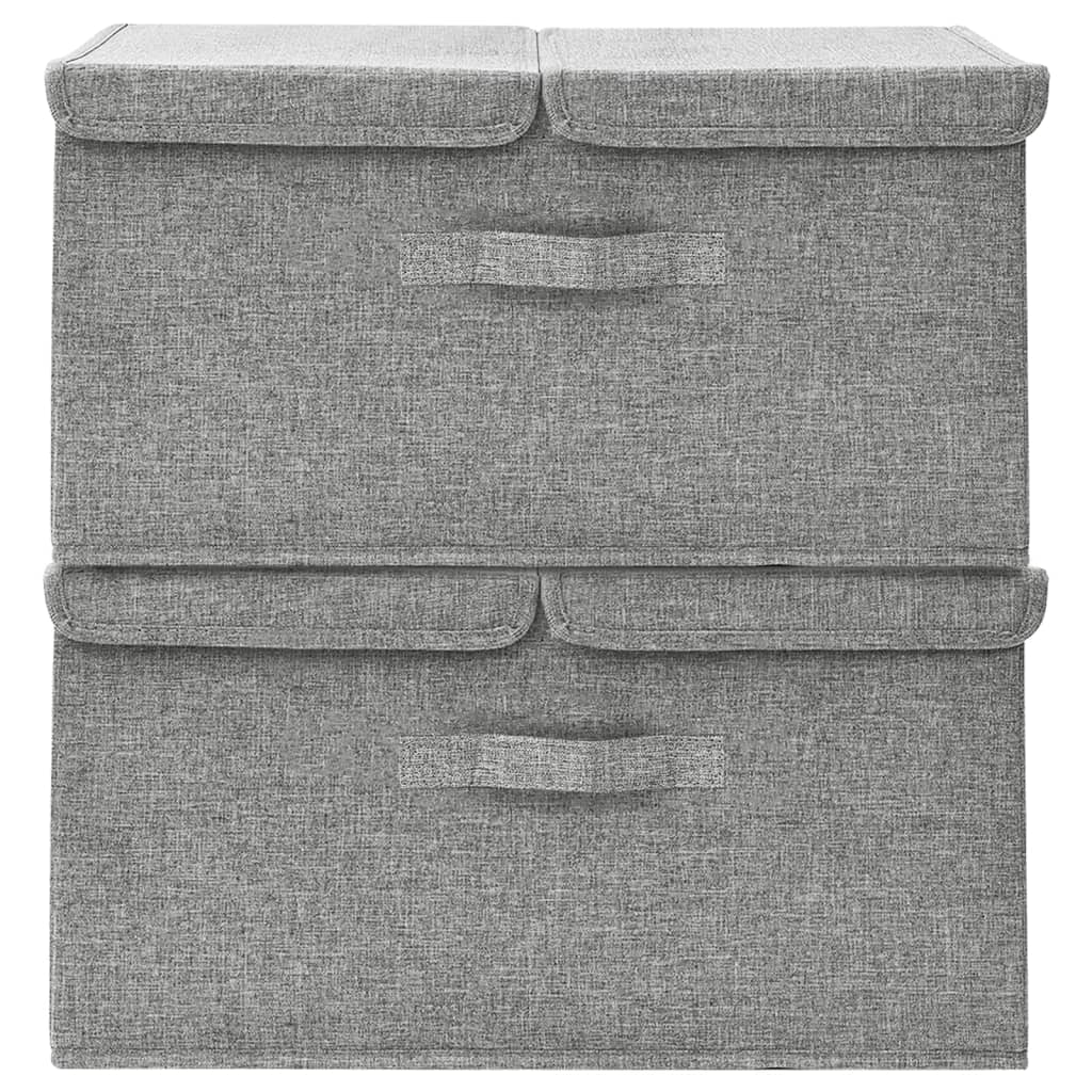 Aufbewahrungsbox Stoff 50x30x25 cm Anthrazit