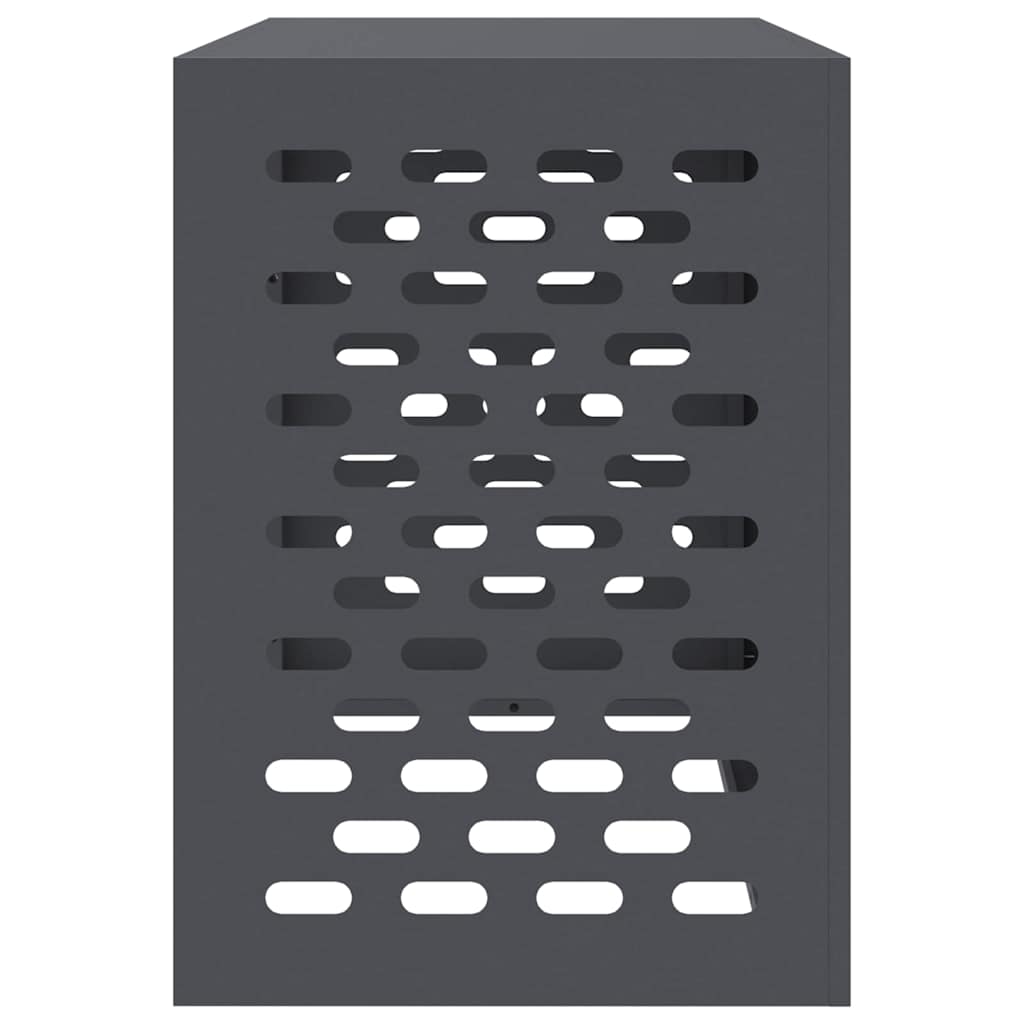 Klimaanlagenabdeckung Schwarz 90 x 40 x 60 cm Stahl