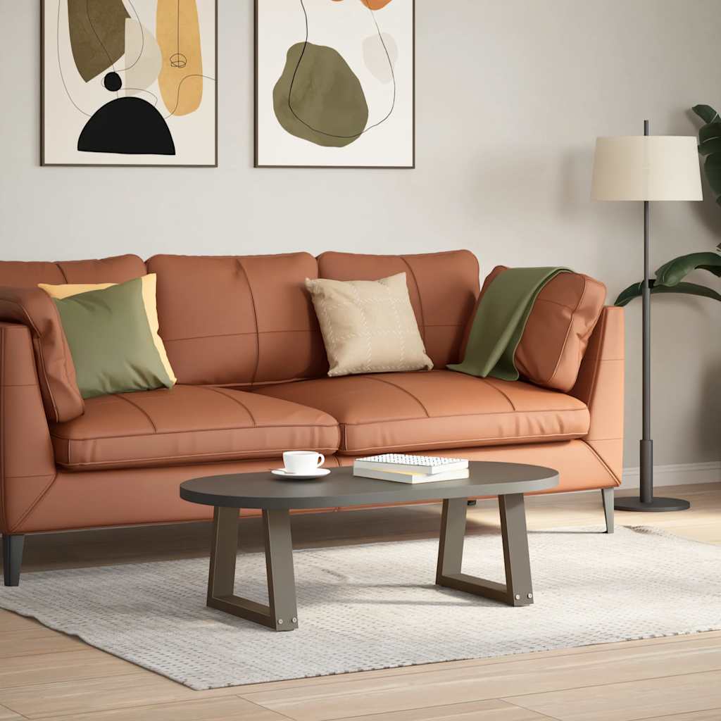 Couchtischbeine V-Form 2 Stück Schwarz 30x(30-31,3) cm Stahl