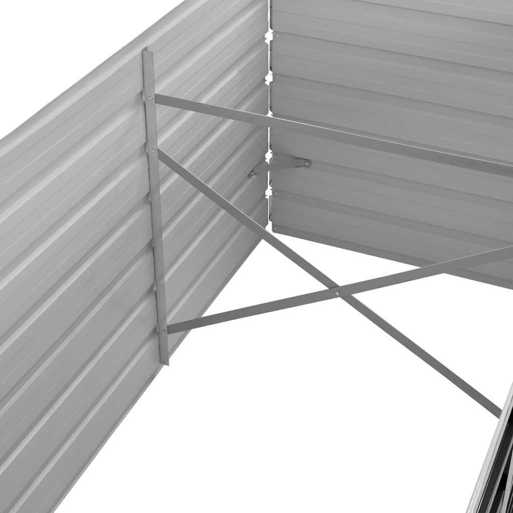Hochbeet Anthrazit 160 x 80 x 77 cm Verzinkter Stahl