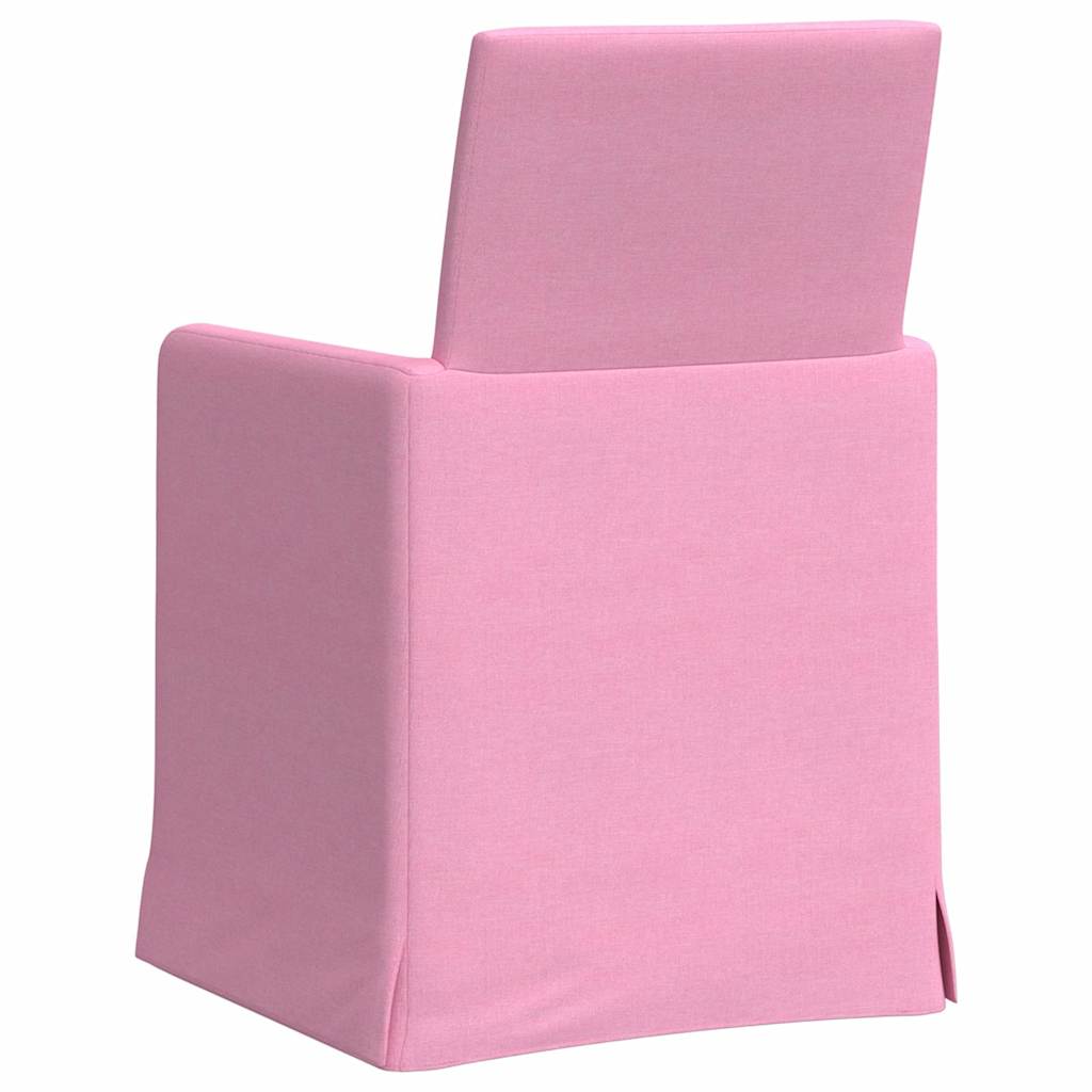 Esszimmerstühle 2 pcs Hellgrau 57 x 67 x 95 cm Stoff