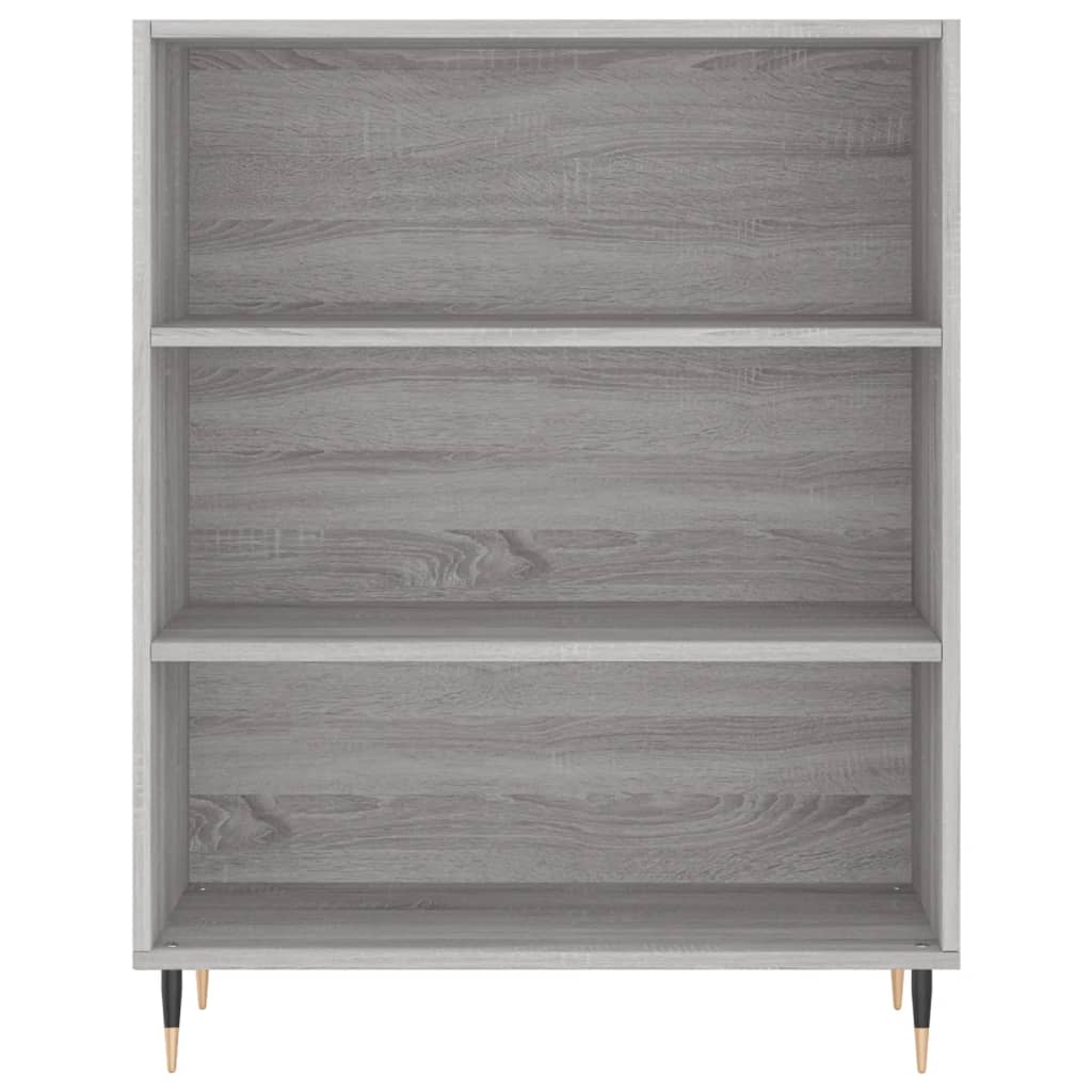 Highboard Betongrau 69,5x34x180 cm Holzwerkstoff