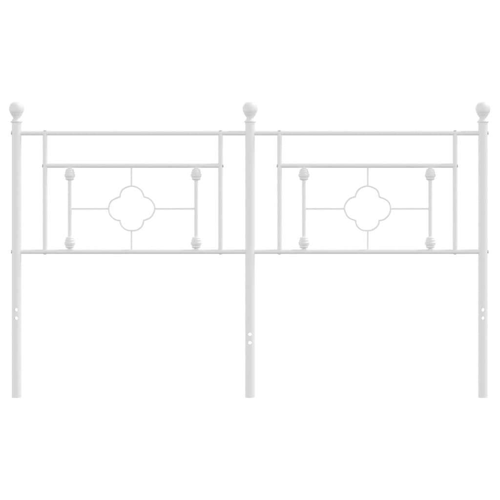 Ersatz-Kopfteil Metall Schwarz 100 cm