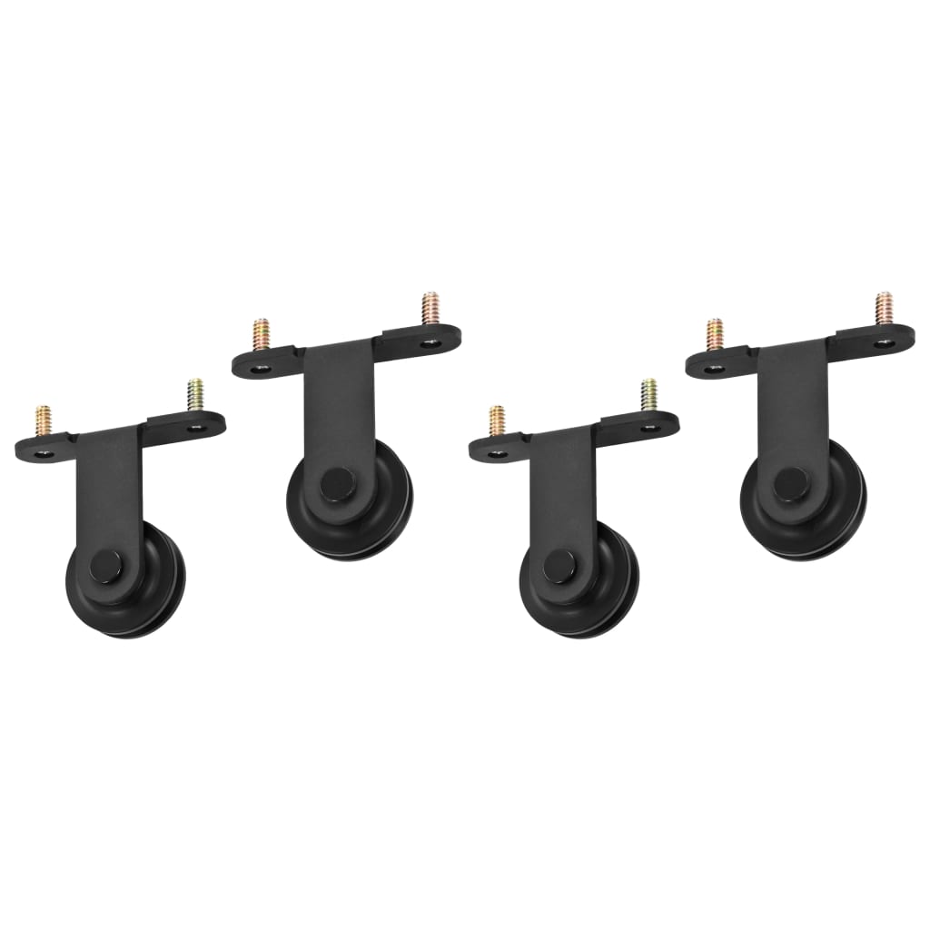 Schiebetürbeschlag-Set SKIEN 183 cm Stahl Schwarz