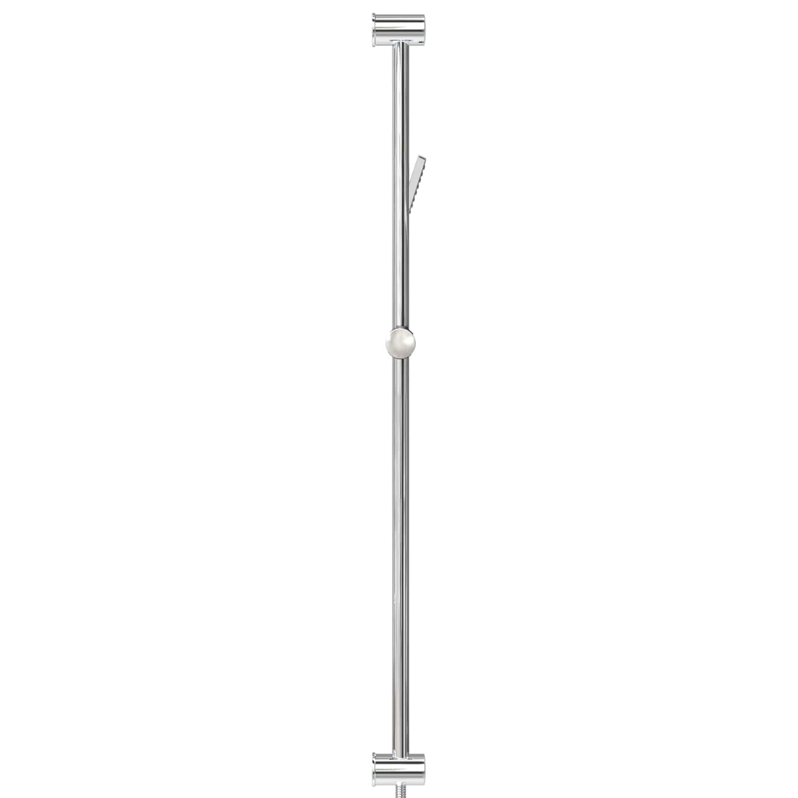 Duschsystem-Set Chrom 70 cm Edelstahl