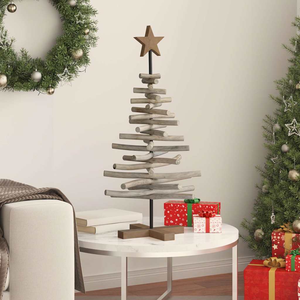 Weihnachtsbaum mit Ständer Braun 60 cm Massivholz Teak