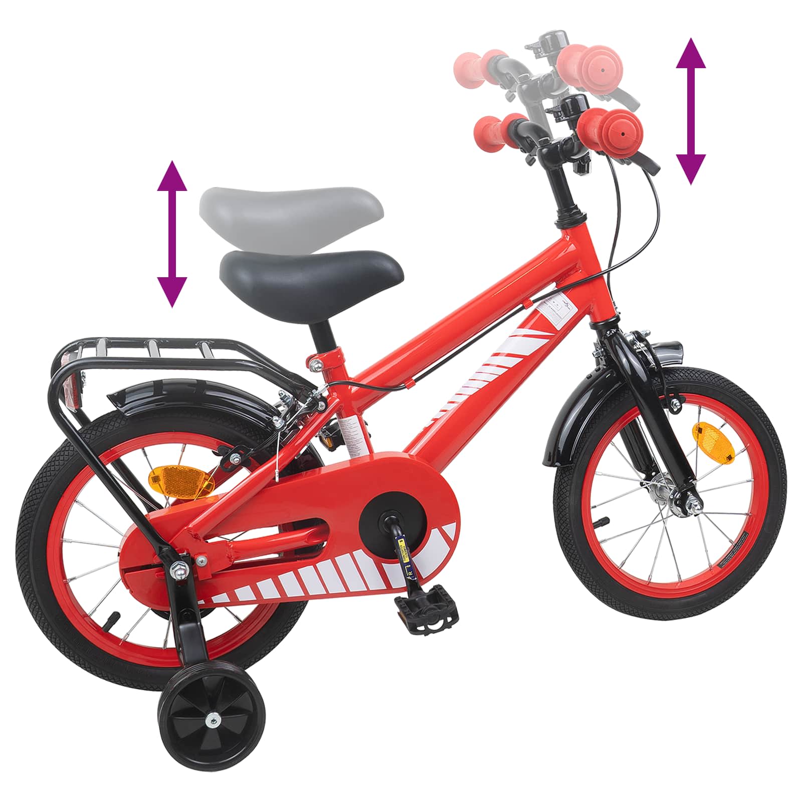Kinderfahrrad 12 Zoll für 2-4 Jahre alt Himmelblau