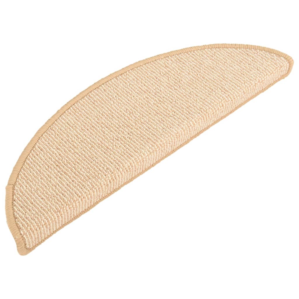 Stufenmatten 15 Stk. 56x17x3 cm Grau Halbrund