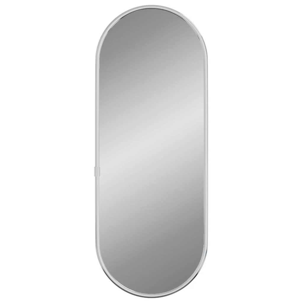 Wandspiegel Silbern 50x20 cm Oval