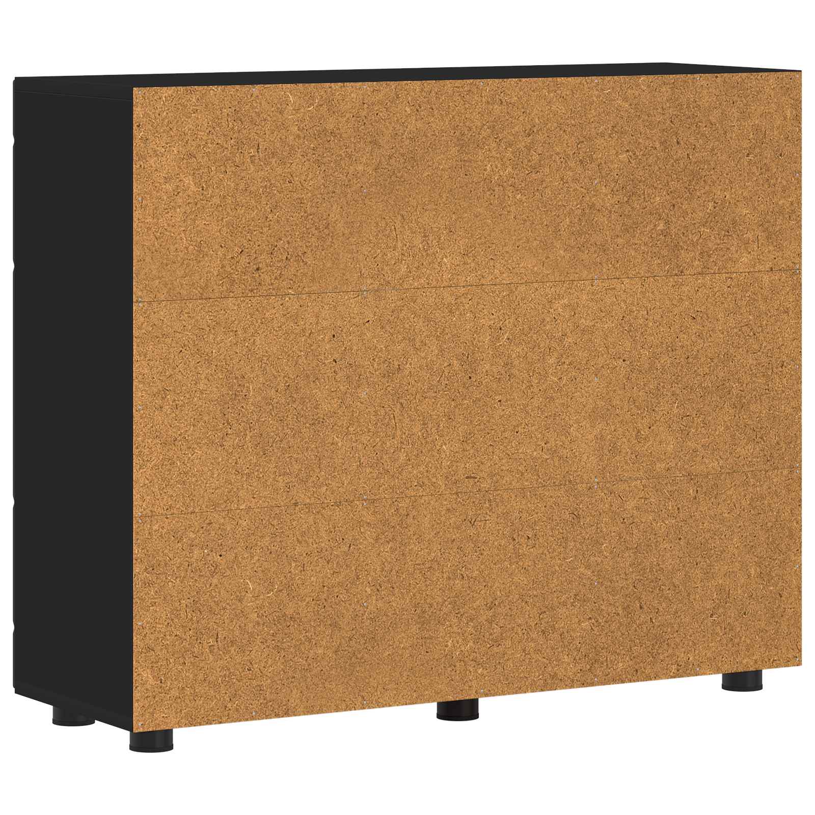 Highboard mit Regal FLORIN Weiß 60 x 35 x 182 cm Holzwerkstoff