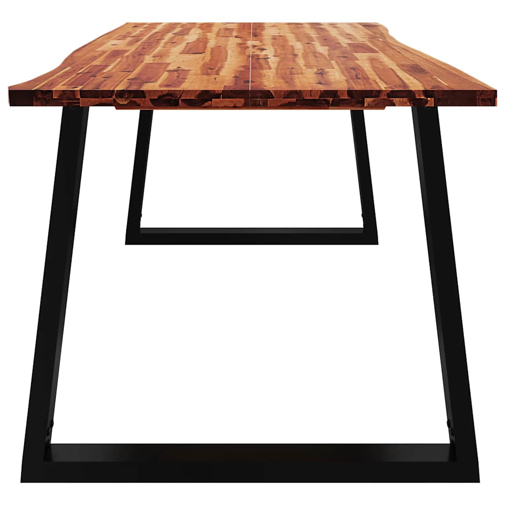 Esstisch Baumkante 140x80x75 cm Massivholz Akazie