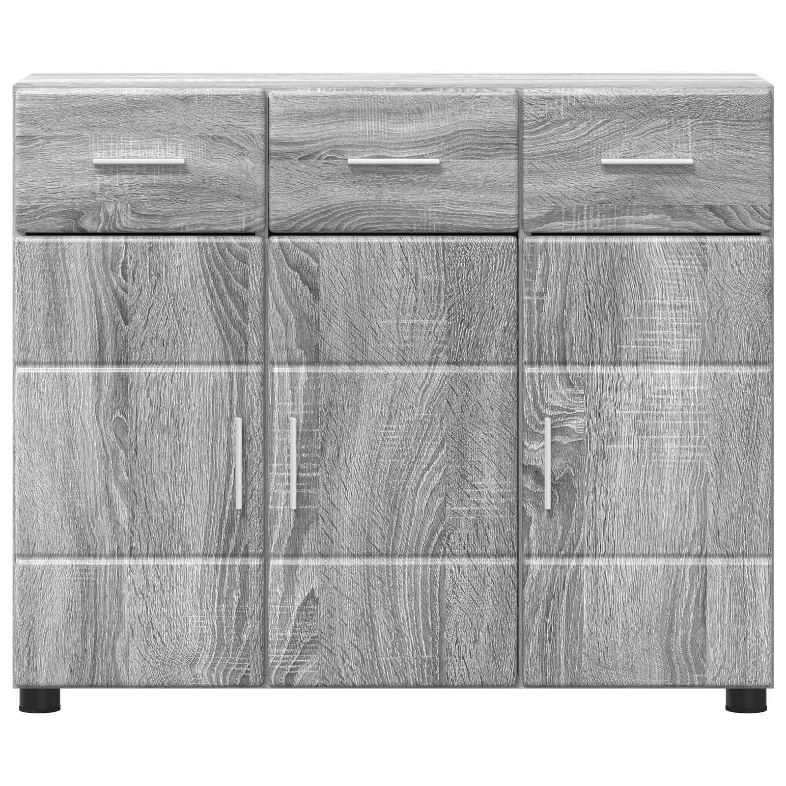 Highboard mit Regal FLORIN Weiß 60 x 35 x 182 cm Holzwerkstoff