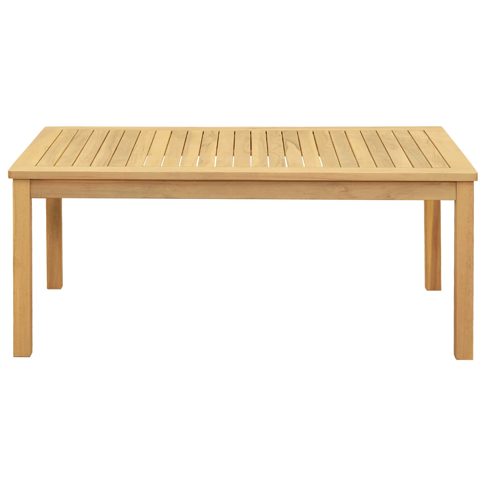 Couchtisch Helles Akazienholz 45 x 45 x 36 cm Massivholz Akazie