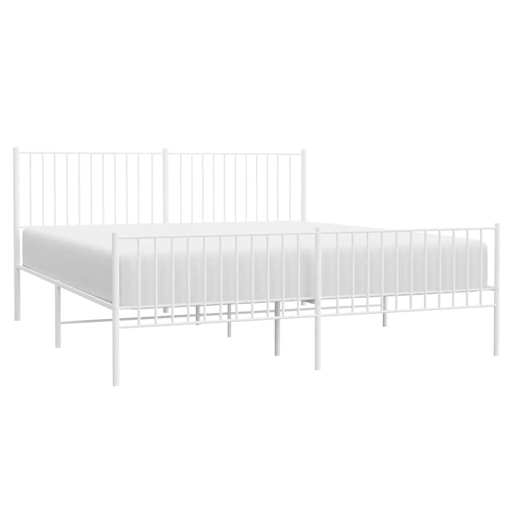 Bettgestell Metall Schwarz 75x190 cm