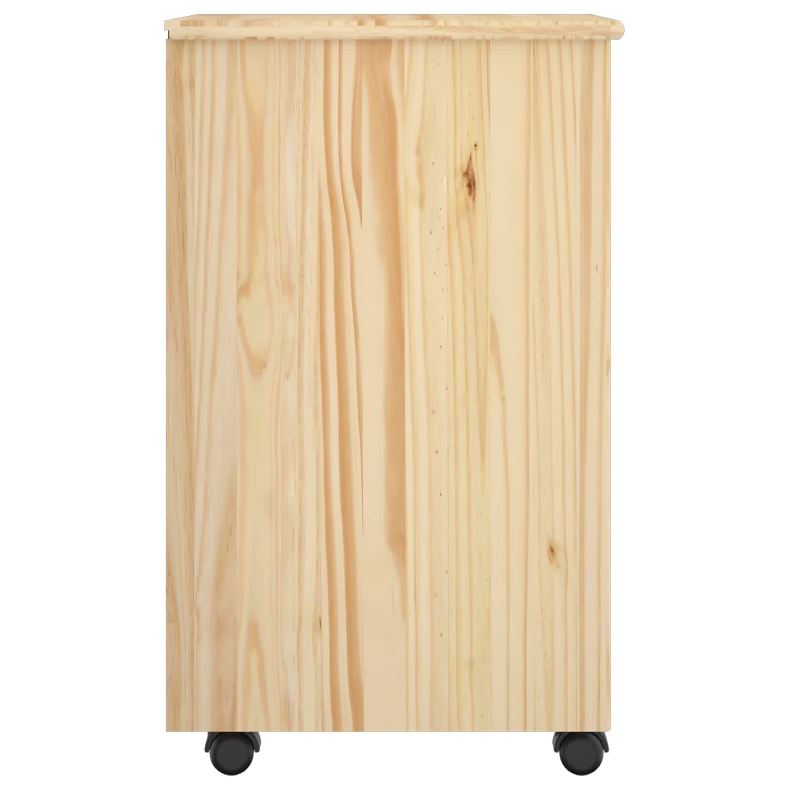 Rollschrank Honigbraun 34 x 39 x 65,5 cm Massivholz Kiefer