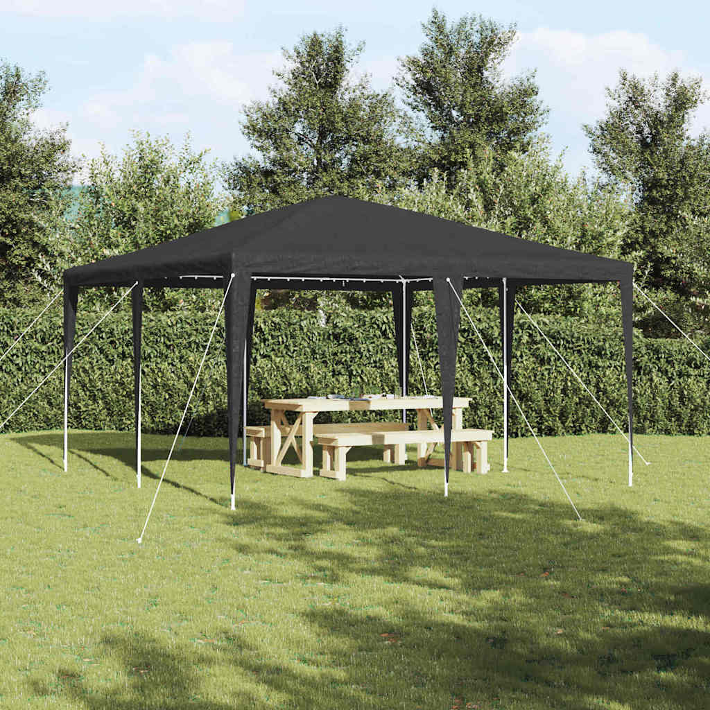 Party-Zelt Weiß 400 x 400 x 266 cm Polyethylen und Stahl