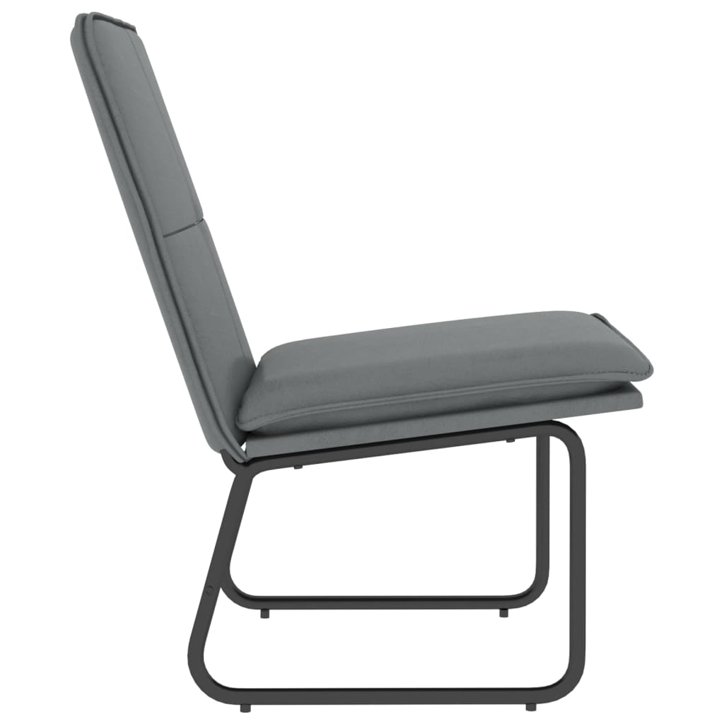 Loungesessel Creme 54x75x76 cm Kunstleder