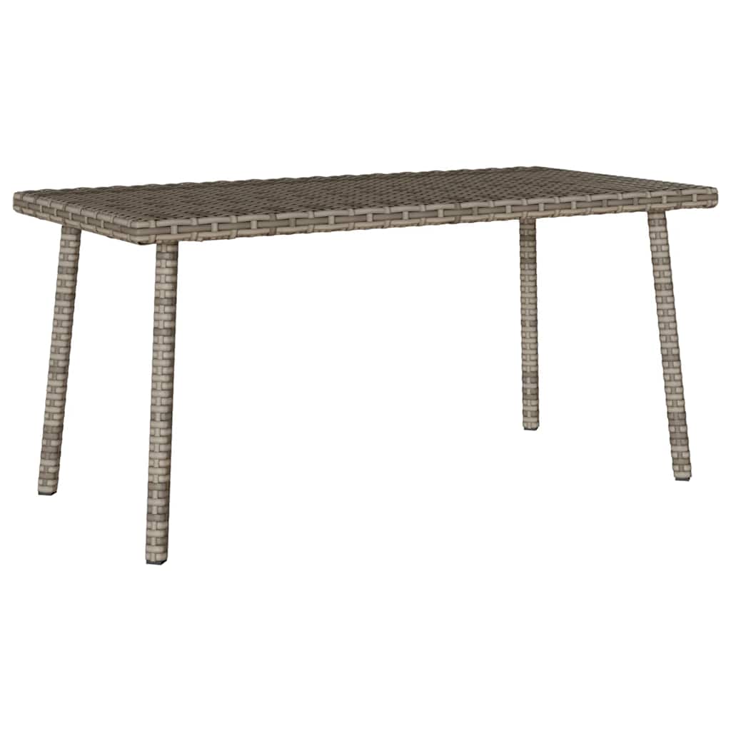 Garten-Couchtisch Rechteckig Schwarz 40x40x37 cm Poly Rattan