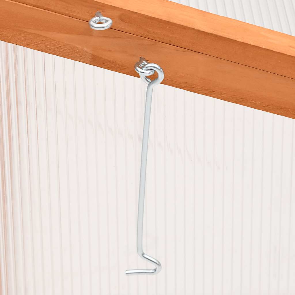 Gewächshaus Grau 110x56x39 cm Tannenholz