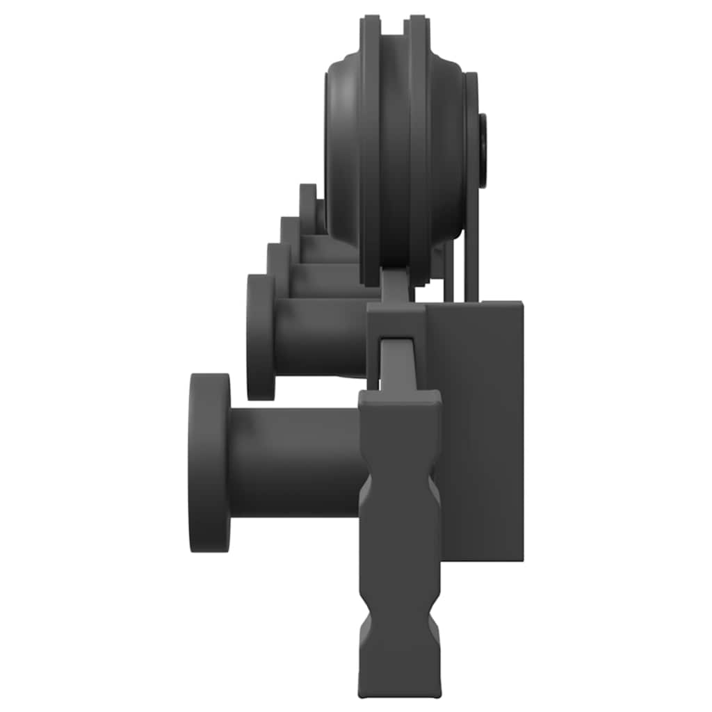 Schiebetürbeschlag-Set SKIEN 183 cm Stahl Schwarz
