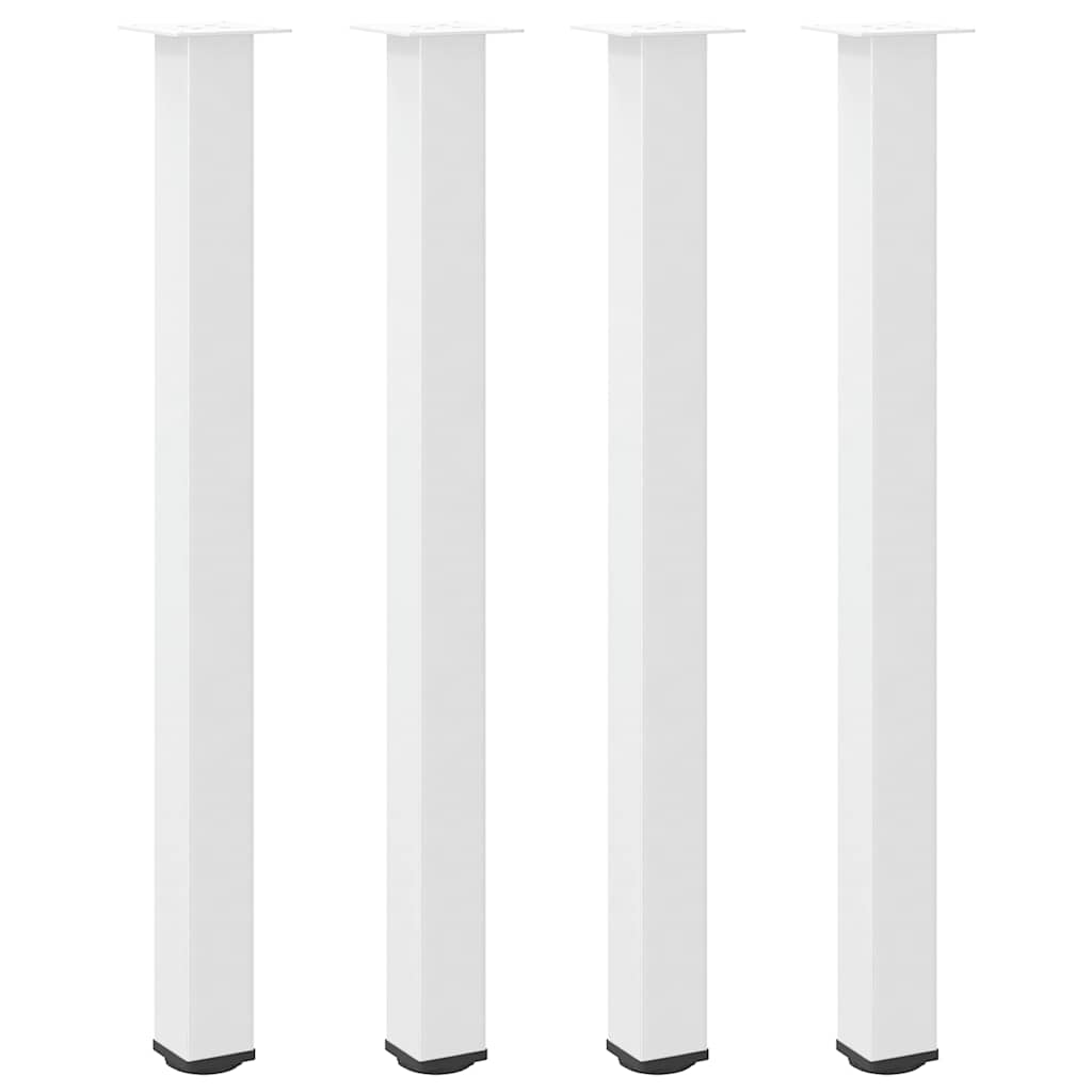 Bartischbeine 4 Stk. Schwarz 100-102 cm Stahl