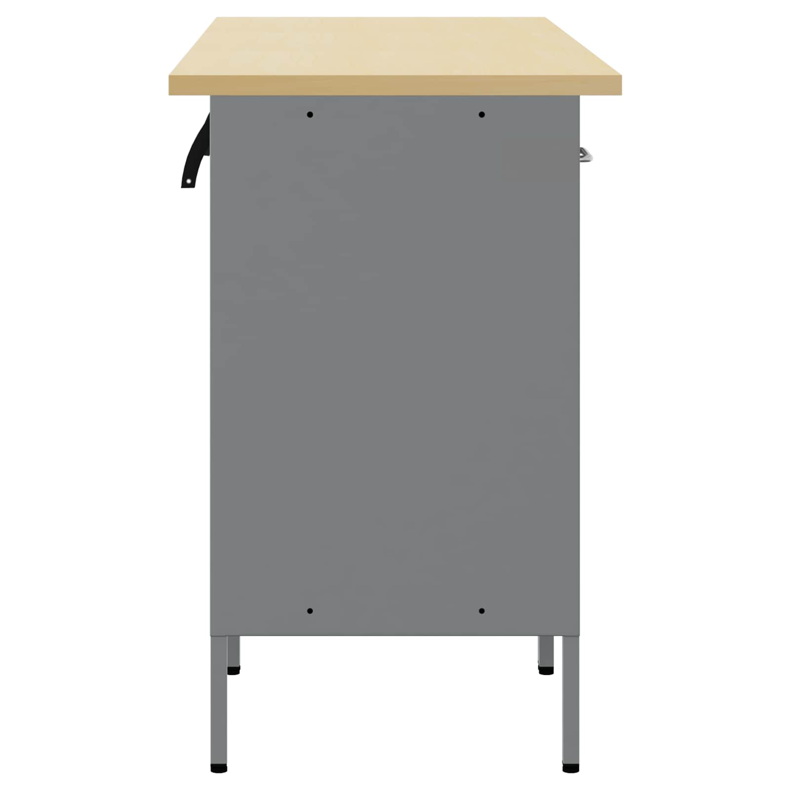 Werkbank mit Schubladen 2 pcs Rot und Grau 100 x 55 x 85 cm