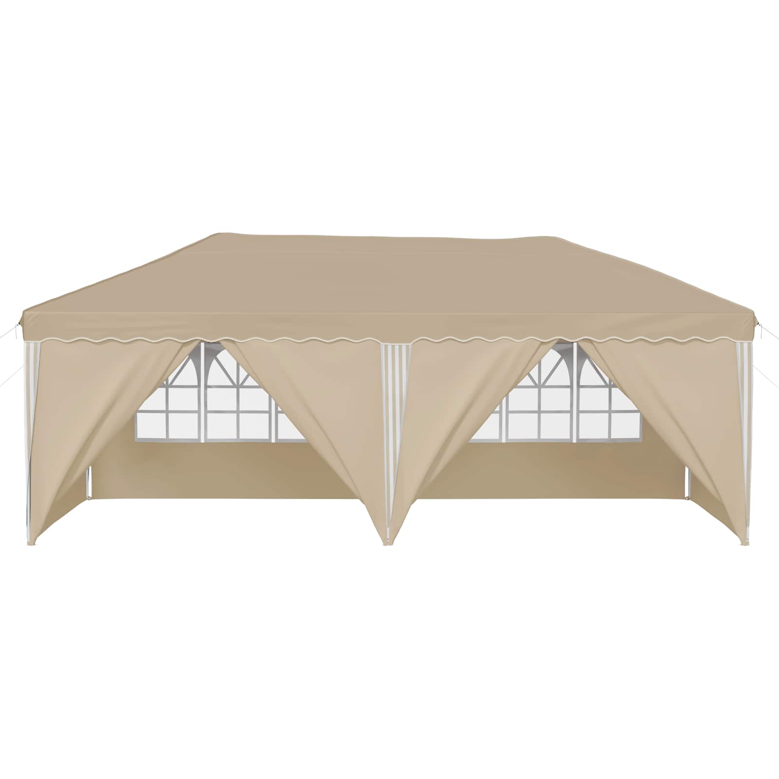 Pop-up Partyzelt 575 x 290 x 245 cm Creme
