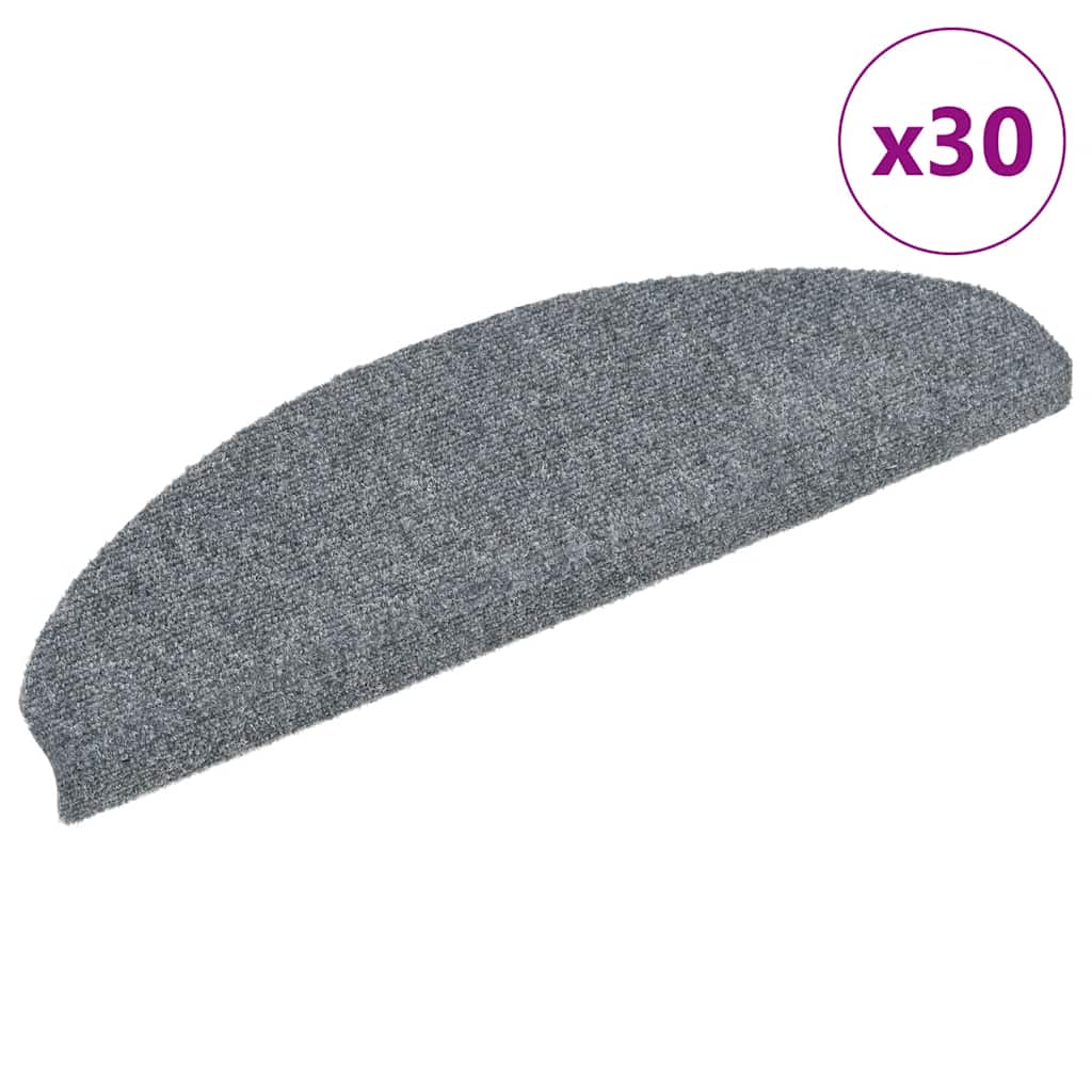 Stufenmatten Selbstklebend 15 Stk. 56x17x3 cm Hellbraun Halbrund