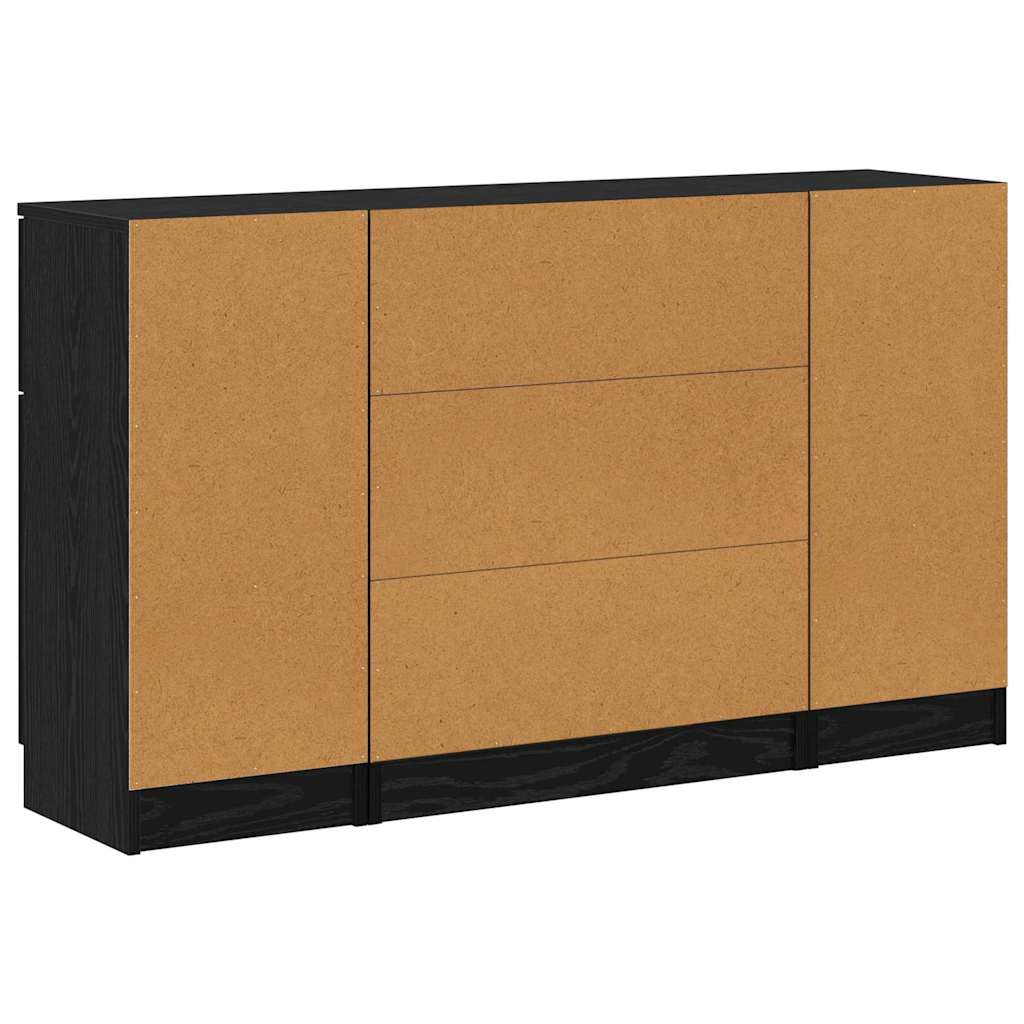 3-tlg. Sideboard-Set Weiß Holzwerkstoff