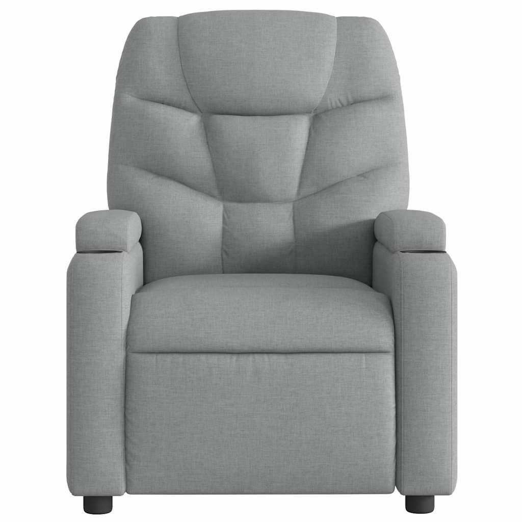 Relaxsessel Elektrisch Dunkelgrau Stoff