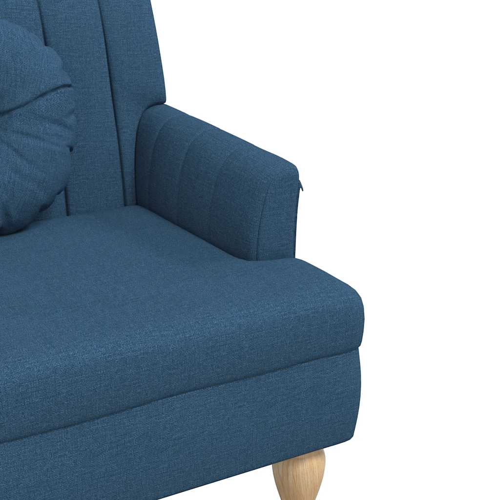 Sitzbank mit Kissen Dunkelgrau 113x64,5x75,5 cm Stoff