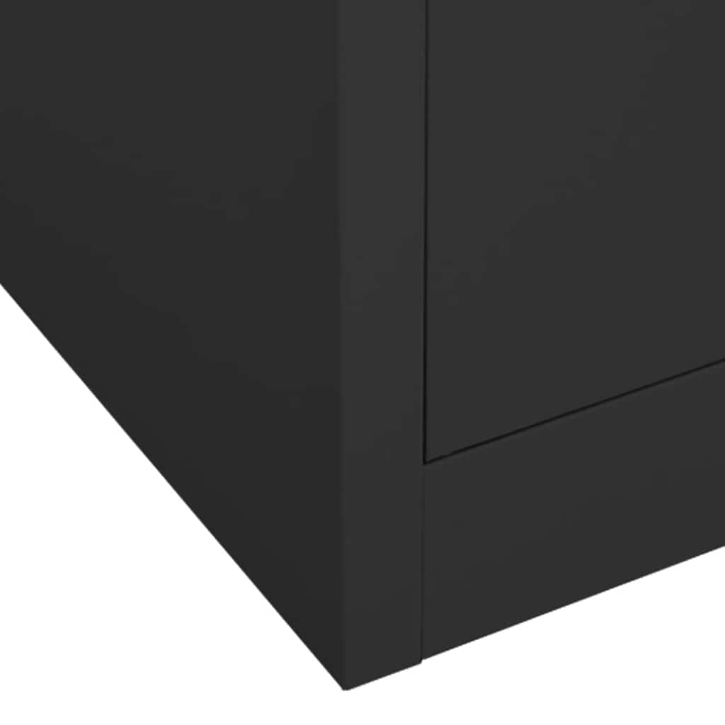 Kleiderschrank Weiß 80x50x180 cm Stahl